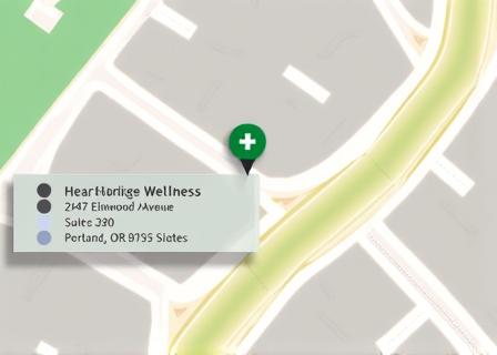 Map showing Hearthbridge Wellness office location in Portland, OR